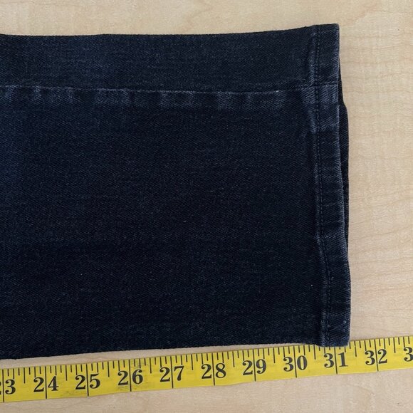 Riders Women's Relaxed Fit Black Denim Jeans Size 10M High Rise Stretch Straight - Picture 8 of 10